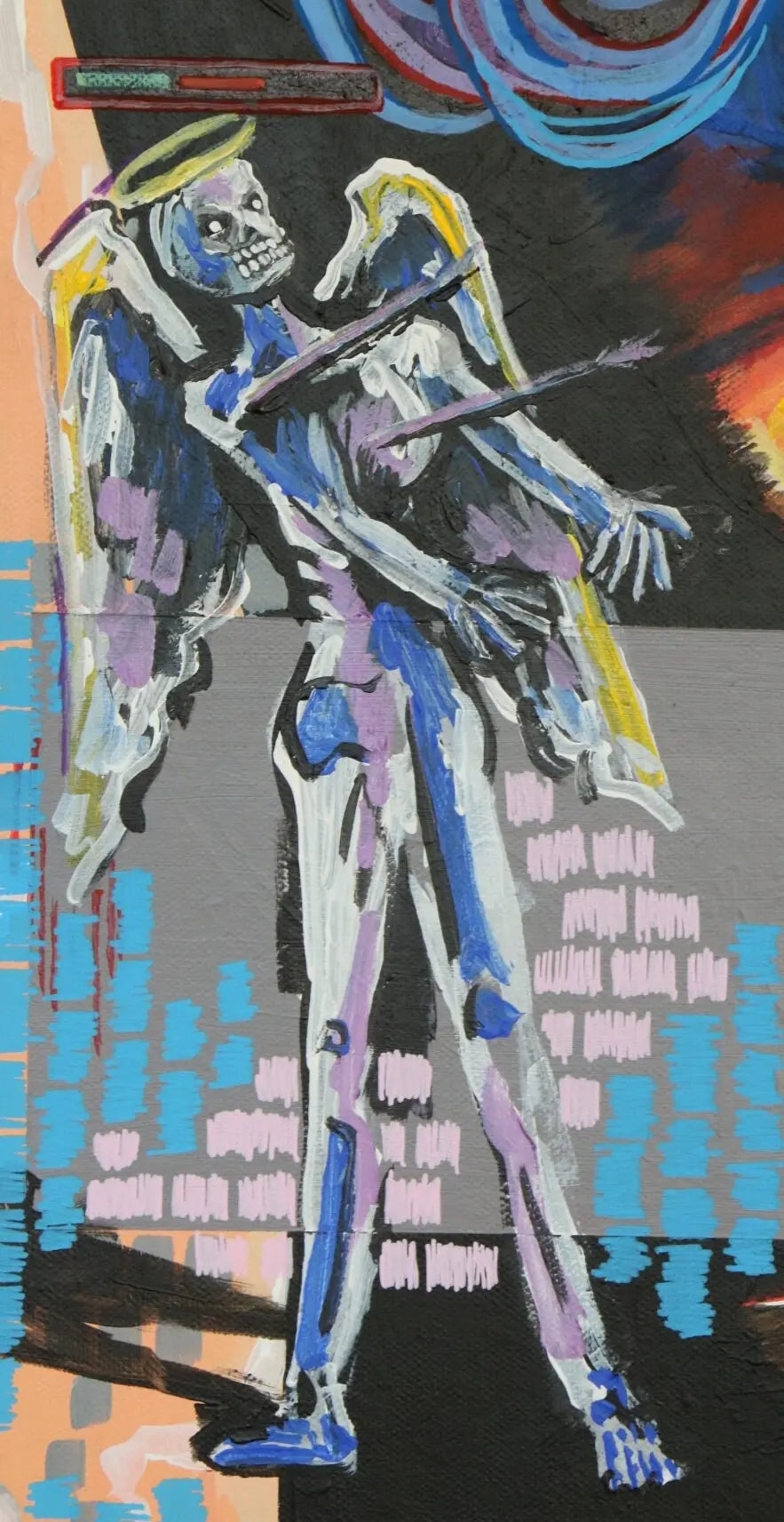 Original Acrylic Painting "Deathmatch" Art by Ben Gilden acrylic paint on canvas 61.5 × 41 cm My Store