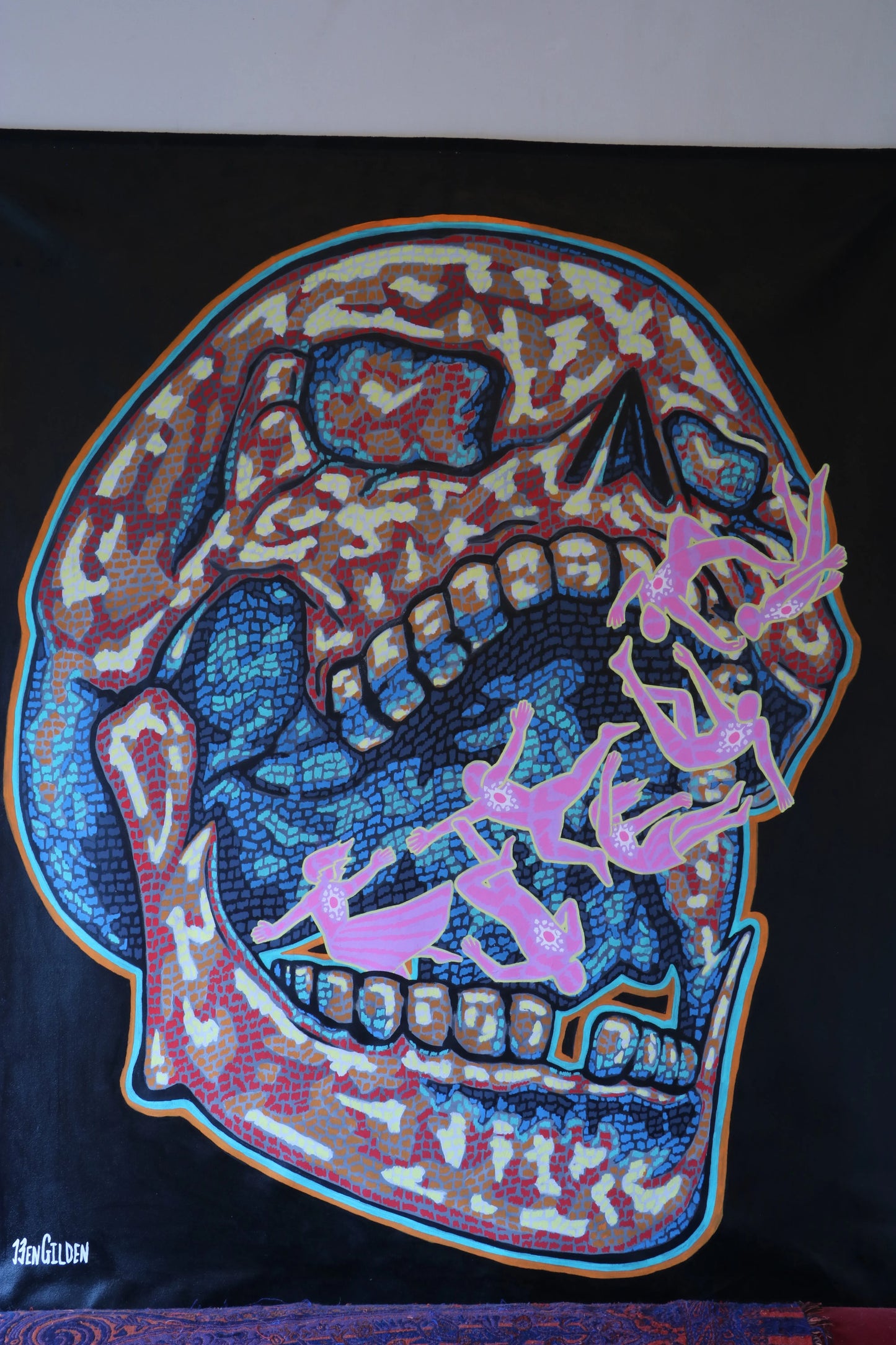 Original Painting "Consumer" Art by Ben Gilden acrylic paint on canvas 108 × 128 cm My Store