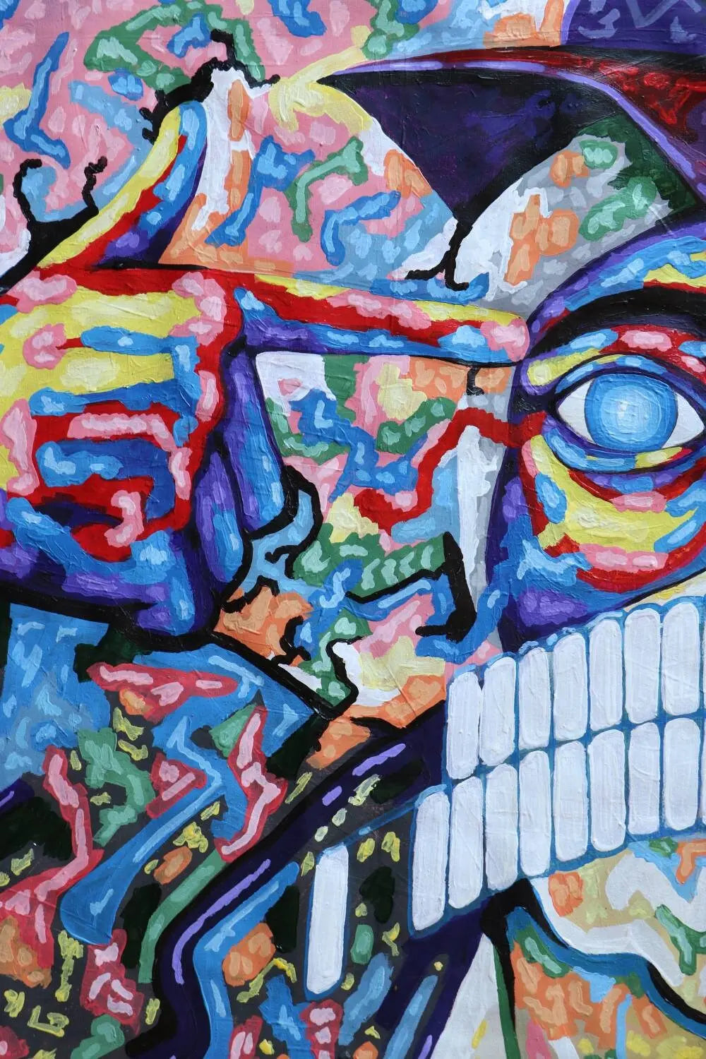 Original painting "The Poet" by Artist Ben Gilden acrylic on canvas 100×75 cm Ben Gilden